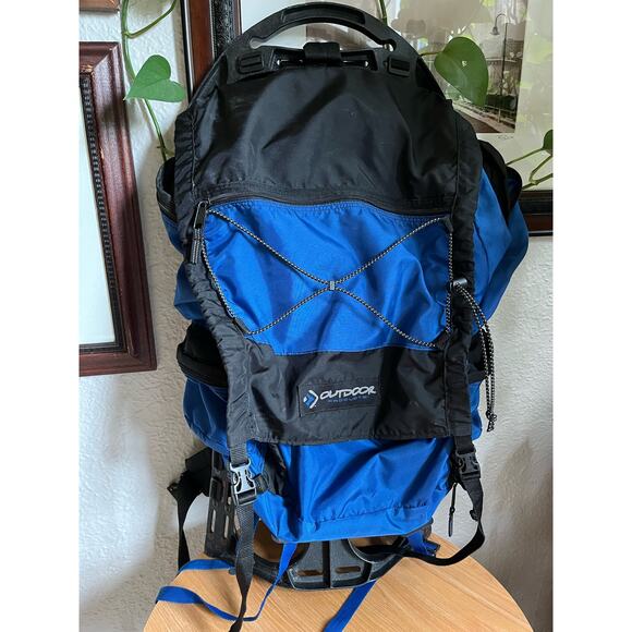 Outdoor Products Blue Outer Frame Hiking Pack